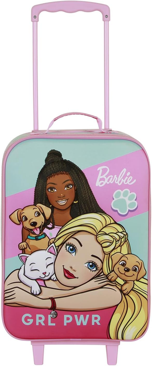 Trolley da Viaggio Barbie Valigia Morbida in Tessuto con Manico Allungabile - 08811
