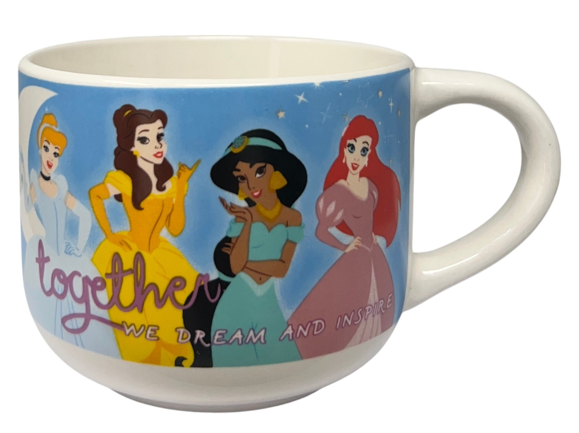 Tazza Larga Jumbo Principesse DISNEY in Ceramica 380 Ml in Scatola - D06586mc