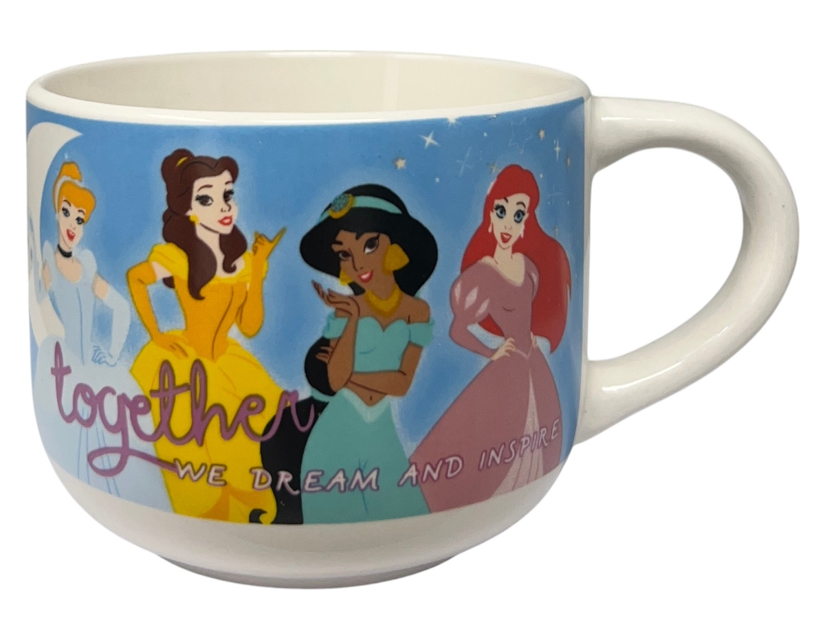 Tazza Larga Jumbo Principesse DISNEY in Ceramica 380 Ml in Scatola - D06586mc
