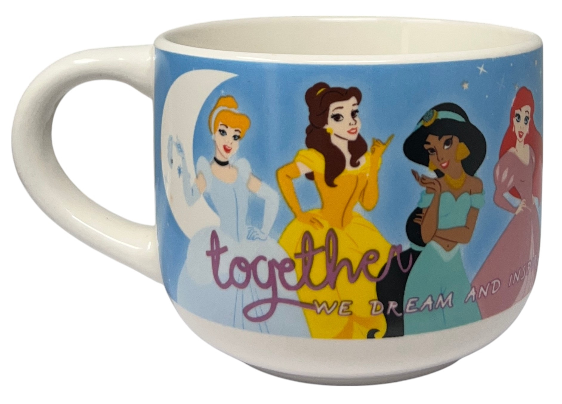 Tazza Larga Jumbo Principesse DISNEY in Ceramica 380 Ml in Scatola - D06586mc