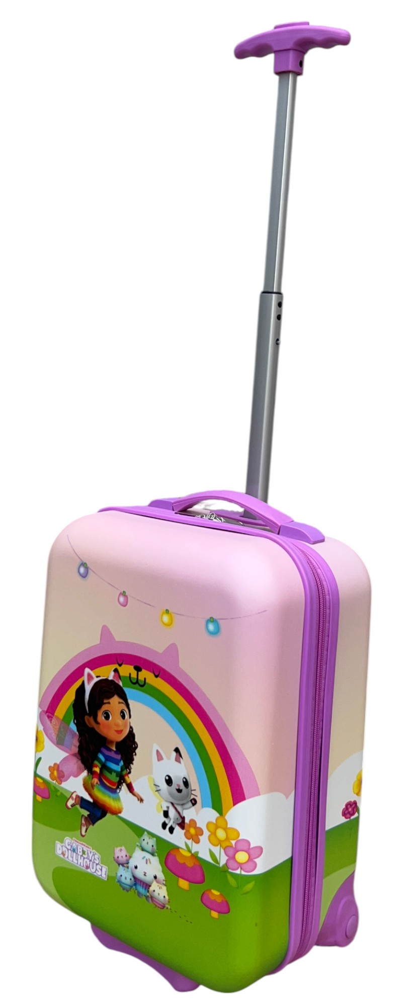 Trolley da Viaggio Gabby's Dollhouse Mini Valigia 2 Ruote in ABS Manico Allungabile - O09293mc