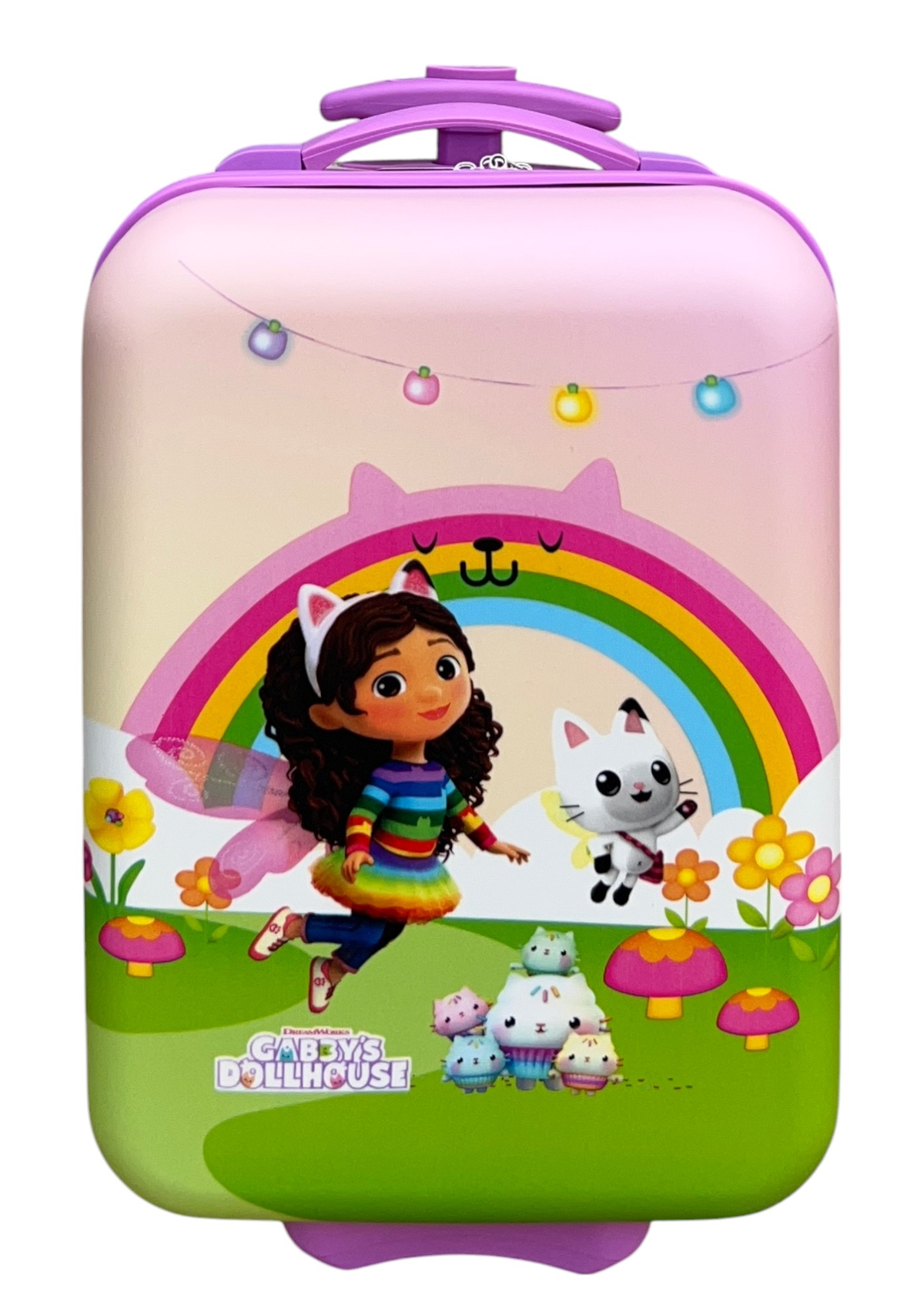 Trolley da Viaggio Gabby's Dollhouse Mini Valigia 2 Ruote in ABS Manico Allungabile - O09293mc
