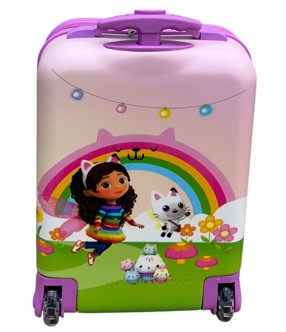 Trolley da Viaggio Gabby's Dollhouse Mini Valigia 2 Ruote in ABS Manico Allungabile - O09293mc