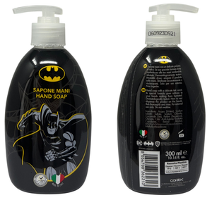 Set Cura Igiene Personale Batman 4 Pezzi Sapone Mani Dentifricio Spazzolino Bicchiere - L08687mc