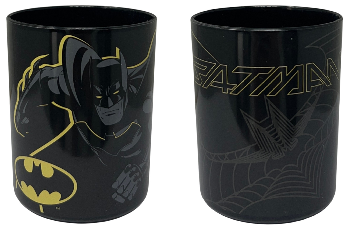 Set Cura Igiene Personale Batman 4 Pezzi Sapone Mani Dentifricio Spazzolino Bicchiere - L08687mc