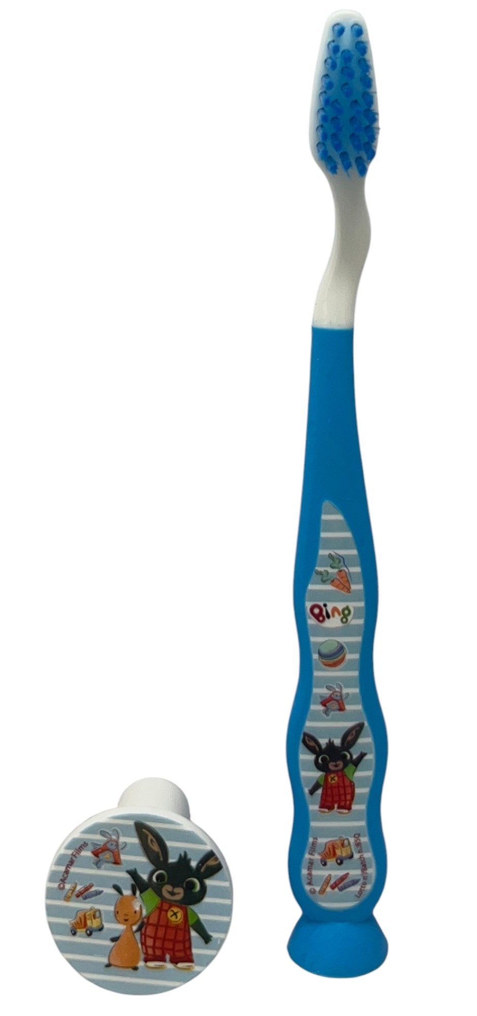 Spazzolino Bing con Cappuccio Setole Morbide Manico Ergonomico - Q05449mcazzurro