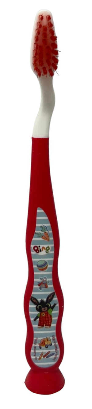 Spazzolino Bing con Cappuccio Setole Morbide Manico Ergonomico - Q05449mcrosso