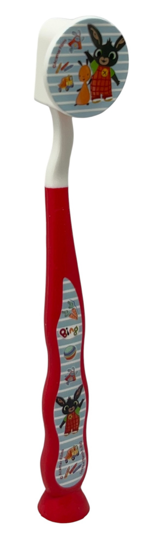 Spazzolino Bing con Cappuccio Setole Morbide Manico Ergonomico - Q05449mcrosso