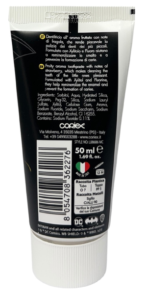 Dentrificio Batman Gusto Fragola Anticarie Floururo di Sodio 50 Ml - L08686mc