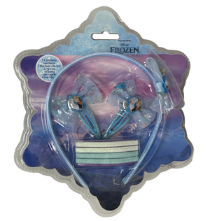 Set Accessori per Capelli Frozen DISNEY 7 Pezzi Cerchietto Clic Clac Elastici - D05375mc