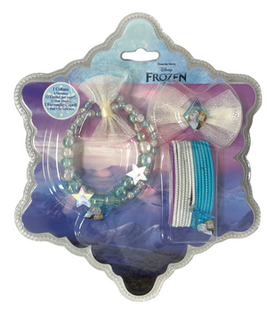 Set Accessori Capelli e Collana Frozen DISNEY 14 Pezzi Elastici Fermaglio - D05377mc
