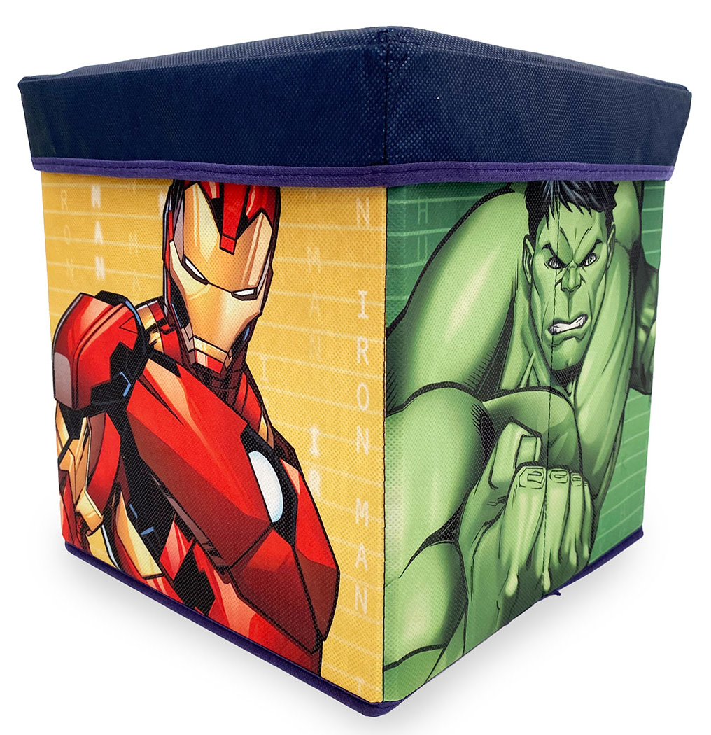 Pouf Contenitore Avengers MARVEL Multifunzione Porta Oggetti per Sedersi 30 CM - Ave24-4311