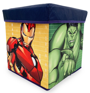 Pouf Contenitore Avengers MARVEL Multifunzione Porta Oggetti per Sedersi 30 CM - Ave24-4311