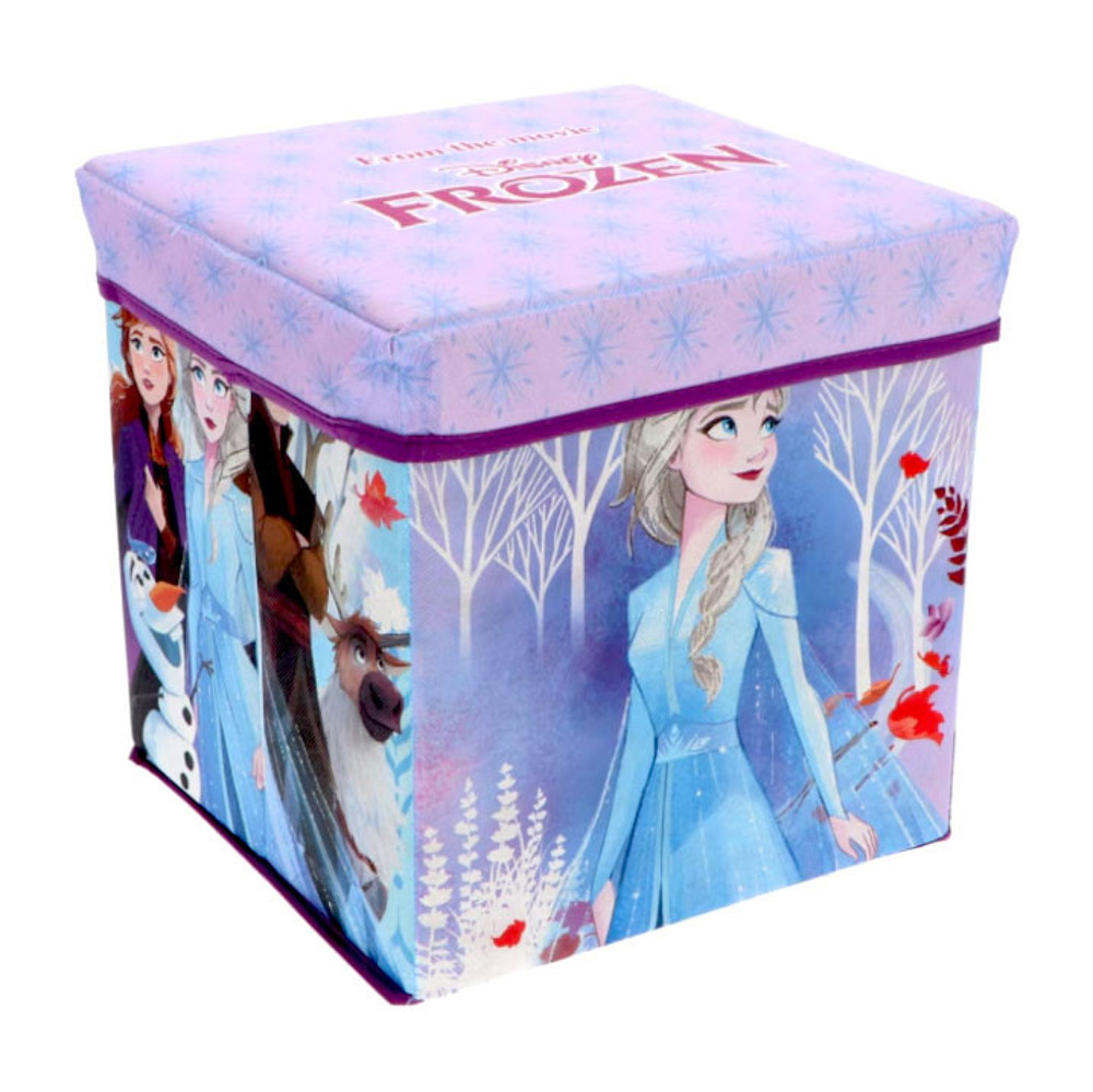Pouf Contenitore Frozen DISNEY Multifunzione Porta Oggetti per Sedersi 30 CM - Fro24-4312