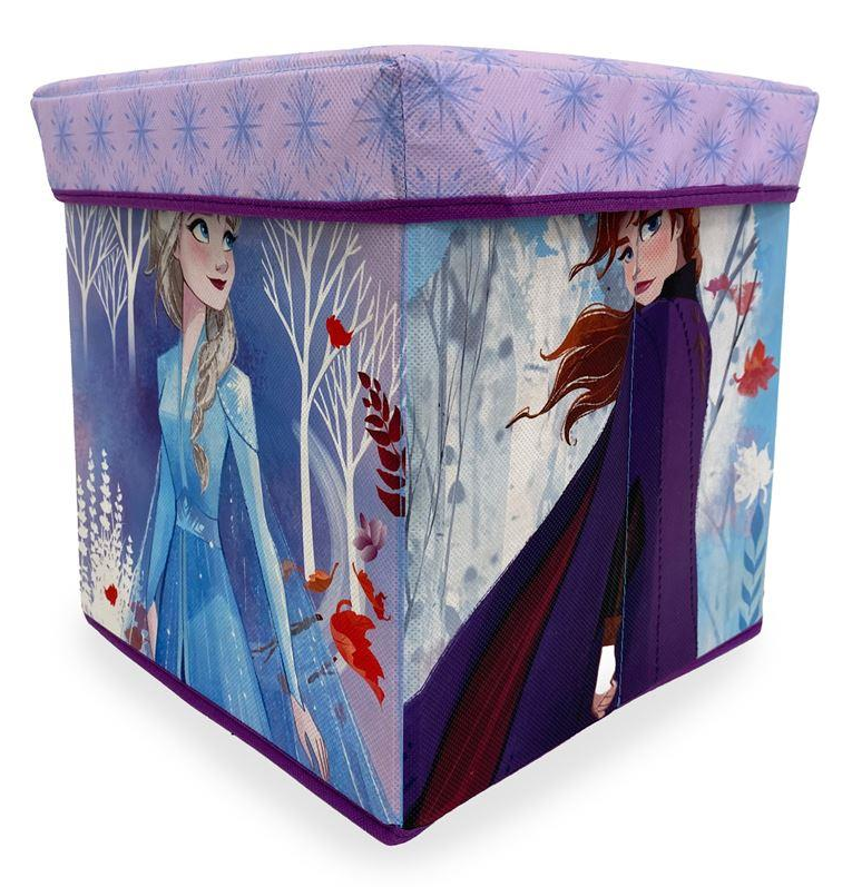 Pouf Contenitore Frozen DISNEY Multifunzione Porta Oggetti per Sedersi 30 CM - Fro24-4312
