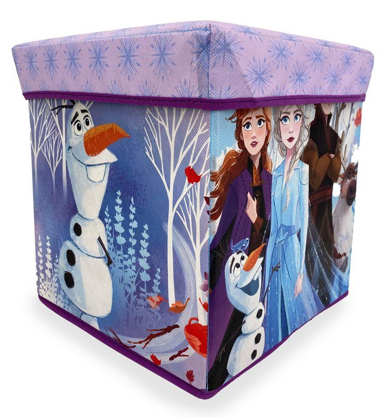Pouf Contenitore Frozen DISNEY Multifunzione Porta Oggetti per Sedersi 30 CM - Fro24-4312