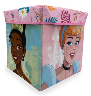 Pouf Contenitore Principesse DISNEY Multifunzione Porta Oggetti per Sedersi 30 CM - Pri24-4308