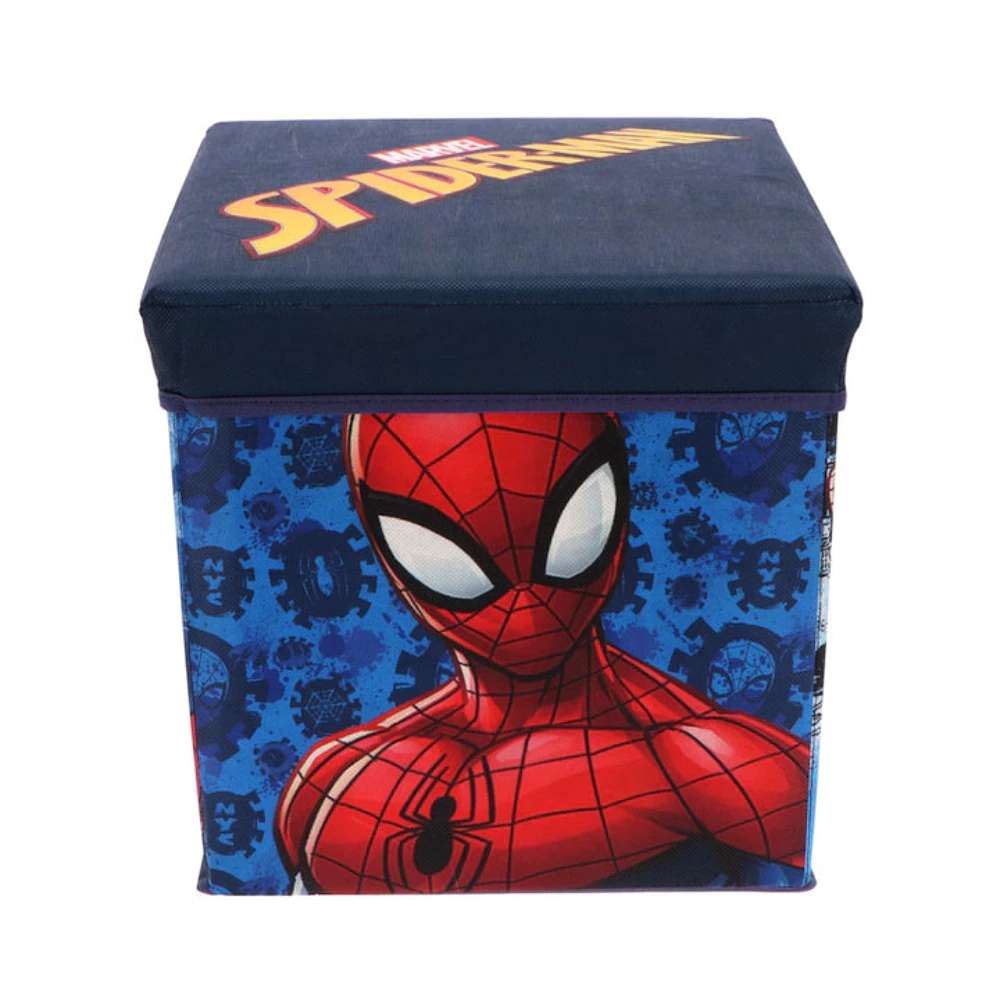 Pouf Contenitore Spiderman MARVEL Multifunzione Porta Oggetti per Sedersi 30 CM - Spi24-4309