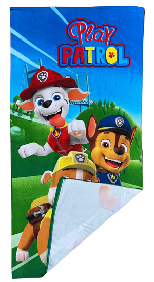 Telo Mare Paw Patrol Asciugamano per Bambini in Microfibra CM 140x70 - Paw24-1019