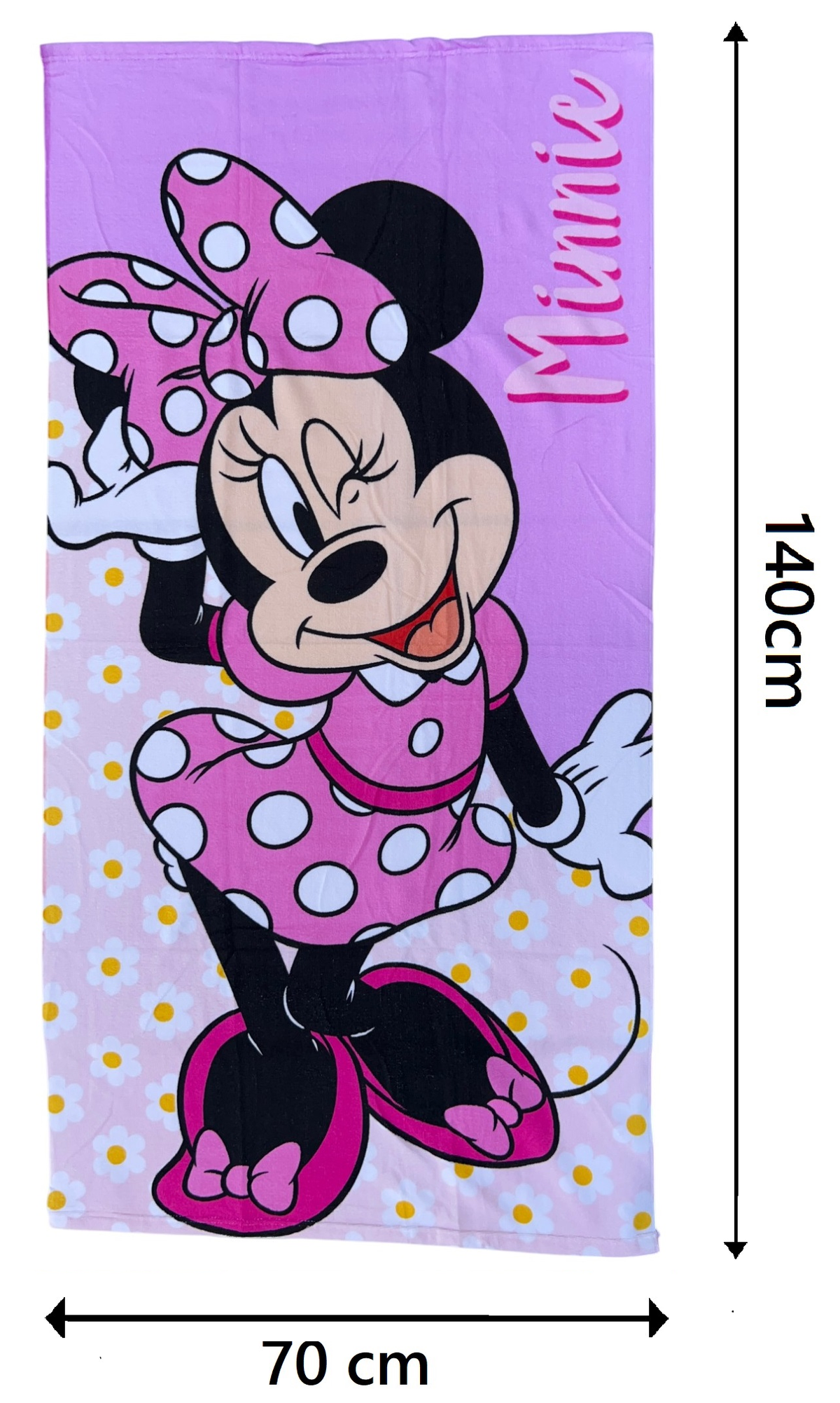 Telo Mare Minnie DISNEY Asciugamano per Bambini in Microfibra CM 140x70 - Min36-5016