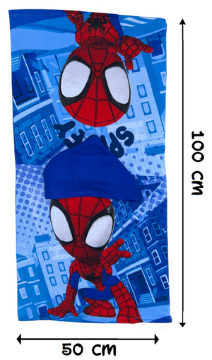 Poncho Mare Spidey MARVEL 100 X 50 CM Accappatoio per Bambini 100% Pl - Spi36-5103