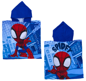 Poncho Mare Spidey MARVEL 100 X 50 CM Accappatoio per Bambini 100% Pl - Spi36-5103