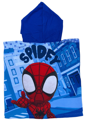 Poncho Mare Spidey MARVEL 100 X 50 CM Accappatoio per Bambini 100% Pl - Spi36-5103