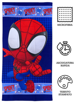 Telo Mare Spidey MARVEL Asciugamano per Bambini in Microfibra CM 140x70 - Spi36-5072