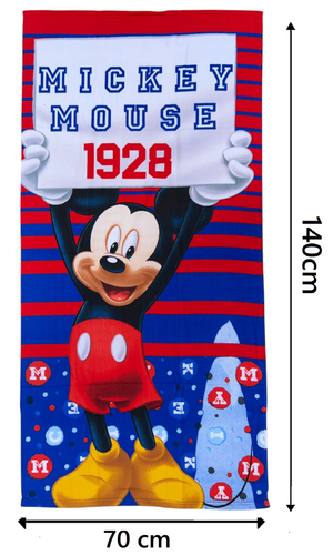Telo Mare Topolino DISNEY Asciugamano per Bambini in Microfibra CM 140x70 - Mic36-5165