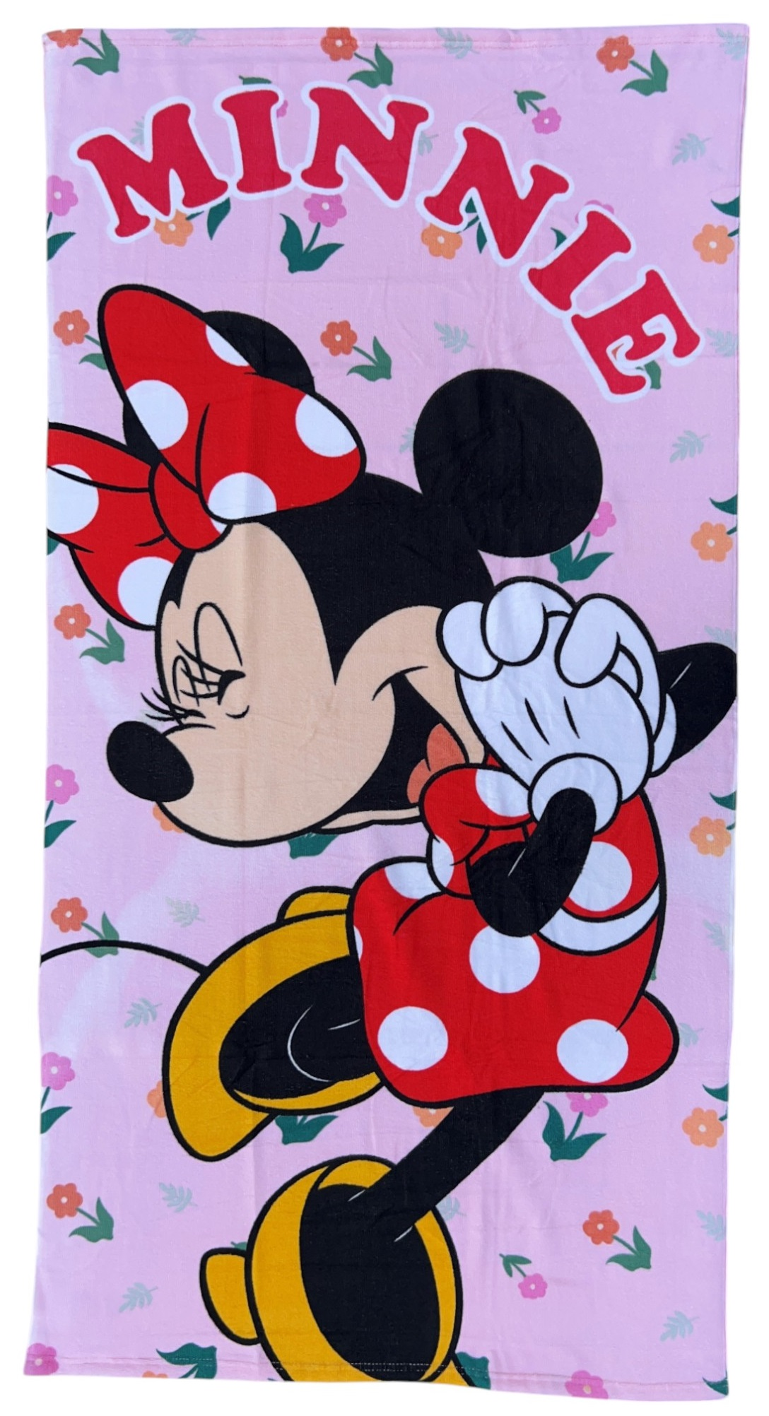 Telo Mare Minnie Flower DISNEY Asciugamano per Bambini in Microfibra CM 140x70 - Min36-5015