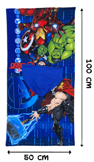 Poncho Mare Avengers MARVEL 100 X 50 CM Accappatoio per Bambini 100% Pl - Ave36-5073