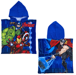 Poncho Mare Avengers MARVEL 100 X 50 CM Accappatoio per Bambini 100% Pl - Ave36-5073