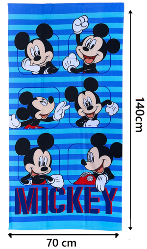 Telo Mare Topolino DISNEY Asciugamano per Bambini in Microfibra CM 140x70 - Mic36-5046