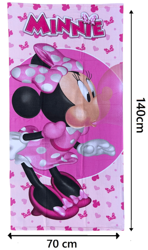 Telo Mare Minnie DISNEY Asciugamano per Bambini in Microfibra CM 140x70 - Min36-5051