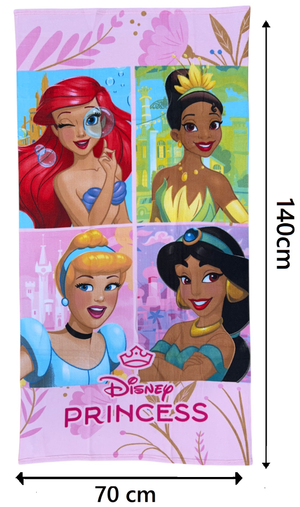 Telo Mare Principesse DISNEY Asciugamano per Bambini in Microfibra CM 140x70 - Pri36-5061
