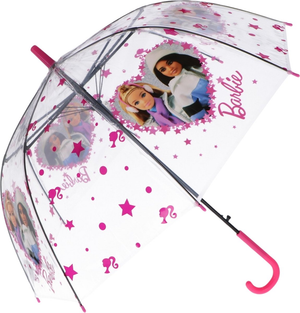 Ombrello a Cupola Barbie per Bambine in Eva con Apertura Automatica e Struttura 8 Raggi - Bar24-2653