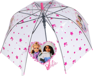 Ombrello a Cupola Barbie per Bambine in Eva con Apertura Automatica e Struttura 8 Raggi - Bar24-2653