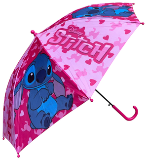 Ombrello Stitch DISNEY per Bambini in Tessuto con Apertura Automatica e Struttura 8 Raggi - Lil24-2625