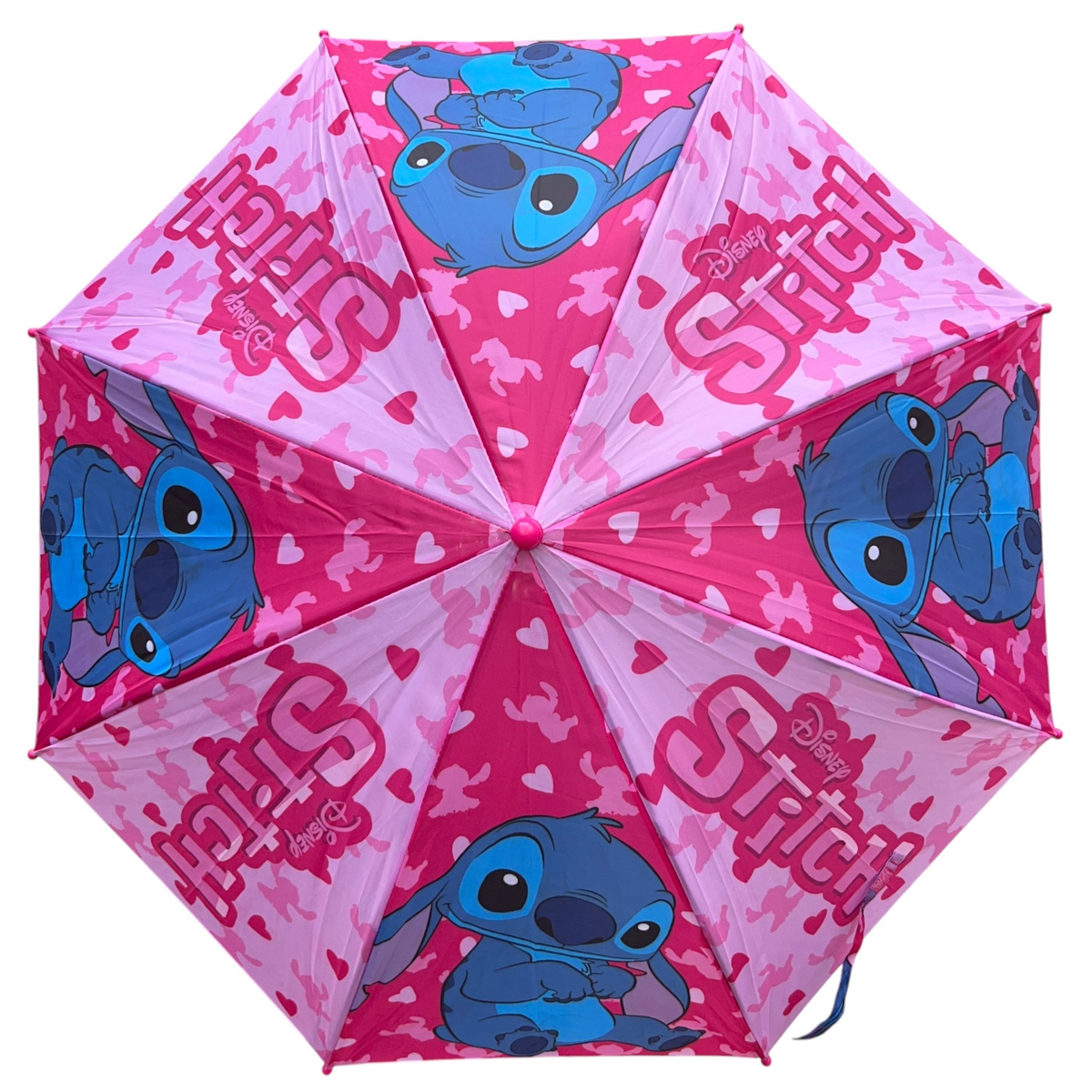 Ombrello Stitch DISNEY per Bambini in Tessuto con Apertura Automatica e Struttura 8 Raggi - Lil24-2625