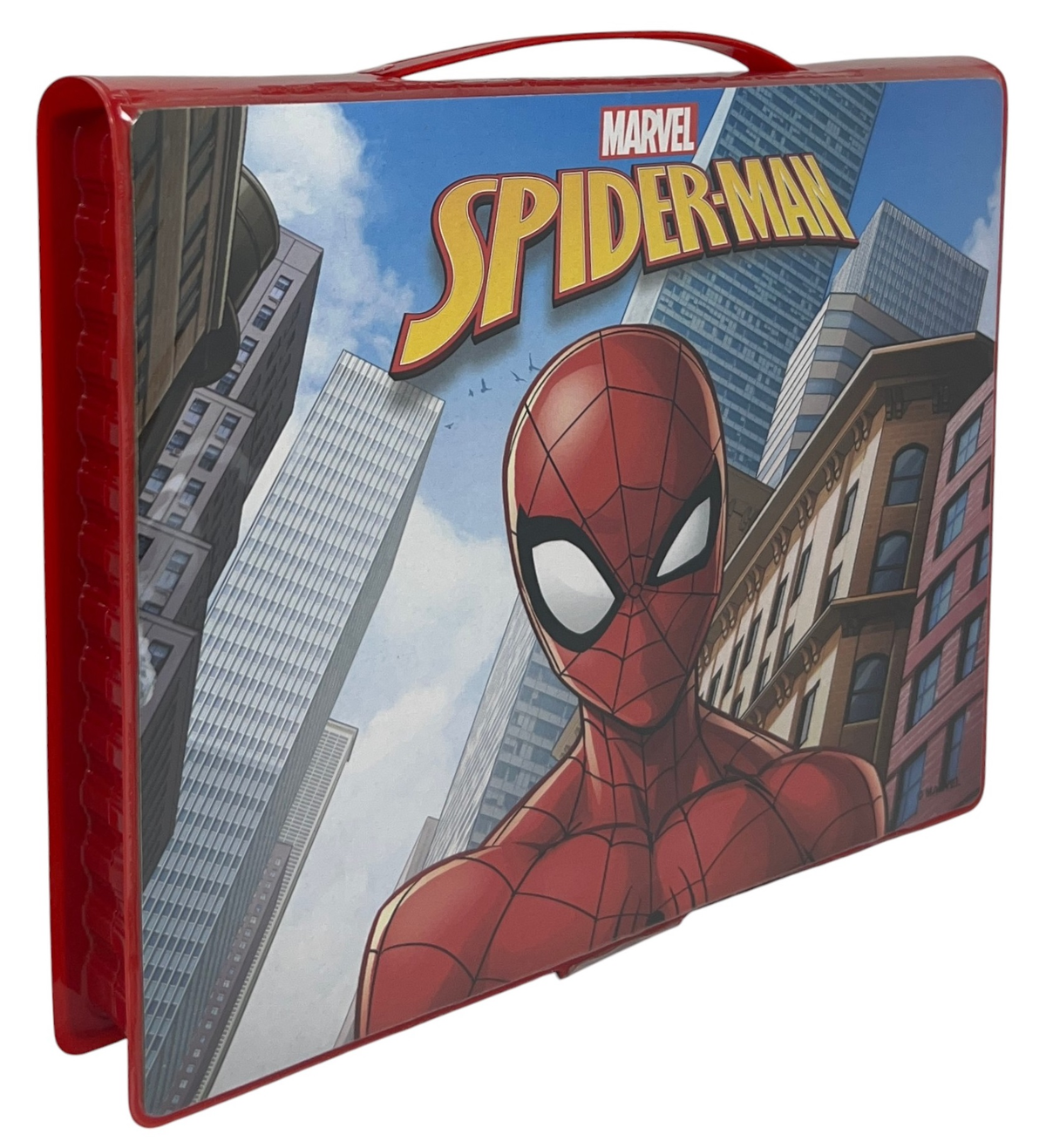 Valigetta 65 Pezzi Spiderman MARVEL Scatola Colori Cancelleria Stickers per Bambini - 8224