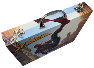Valigetta 55 Pezzi Spiderman MARVEL Scatola Colori Cancelleria Stickers per Bambini - 1847