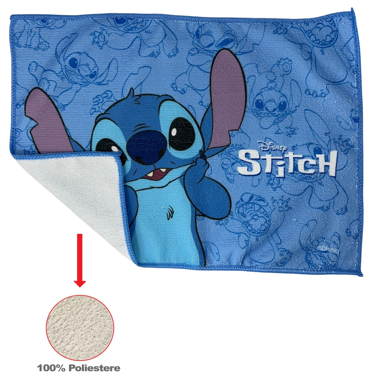 Tovaglietta Stitch DISNEY in Tessuto da Colazione Pranzo Cm.40x30 - Lst1164-B