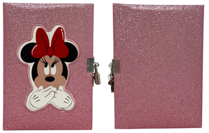 Diario Segreto Glitter Minnie DISNEY con Penna Magica e Accessori con Confezione - Min0824