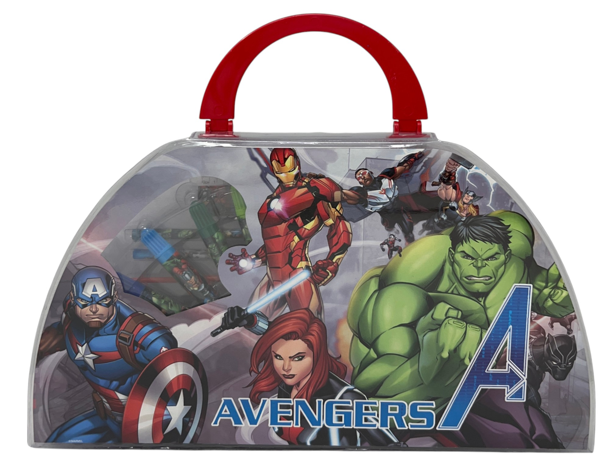 Valigetta Colori Avengers MARVEL Set Cancelleria 51 Pezzi per Bambini - Av1107