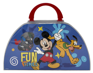 Valigetta Colori Topolino DISNEY Set Cancelleria 51 Pezzi per Bambini - Mic1107