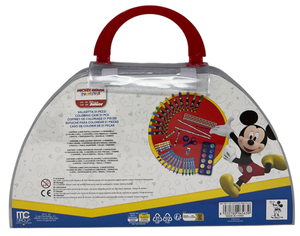 Valigetta Colori Topolino DISNEY Set Cancelleria 51 Pezzi per Bambini - Mic1107