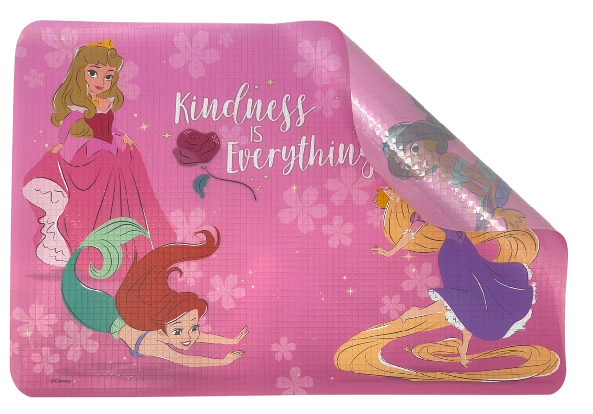 Tovaglietta Principesse DISNEY in Plastica Morbida Antiscivolo Ripiegabile Lavabile da Colazione Pranzo Cm.44x30 - Pr0843