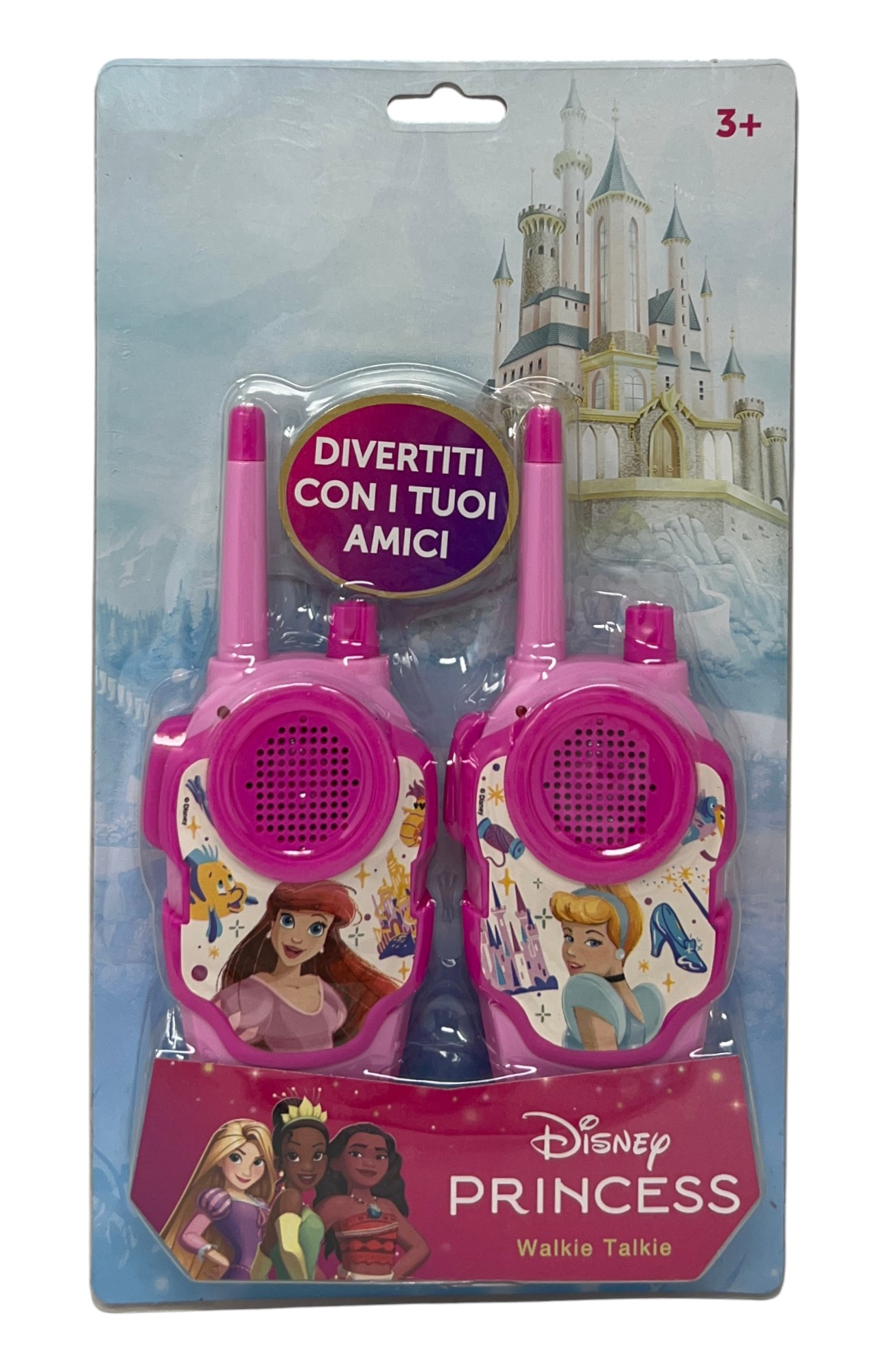 Walkie Talkie Principesse DISNEY 2 Radiotrasmittenti per Bambini Distanza 11 Metri - Pr1064
