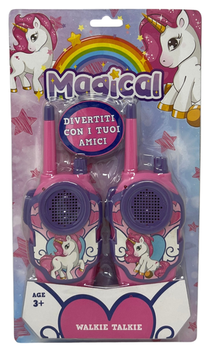 Walkie Talkie Unicorno 2 Radiotrasmittenti per Bambini Distanza 11 Metri - Uni1064