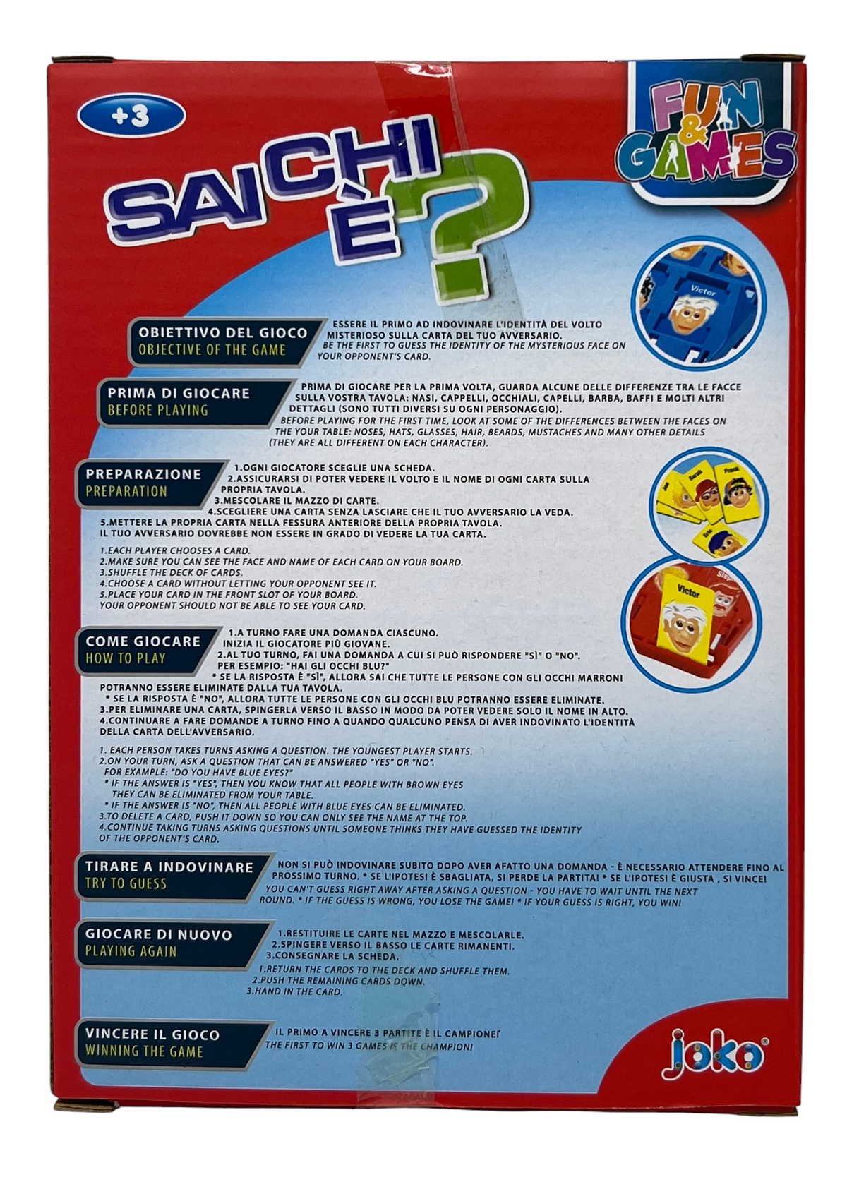 Sai Chi È? Gioco da Tavolo per Bambini - Toy0836